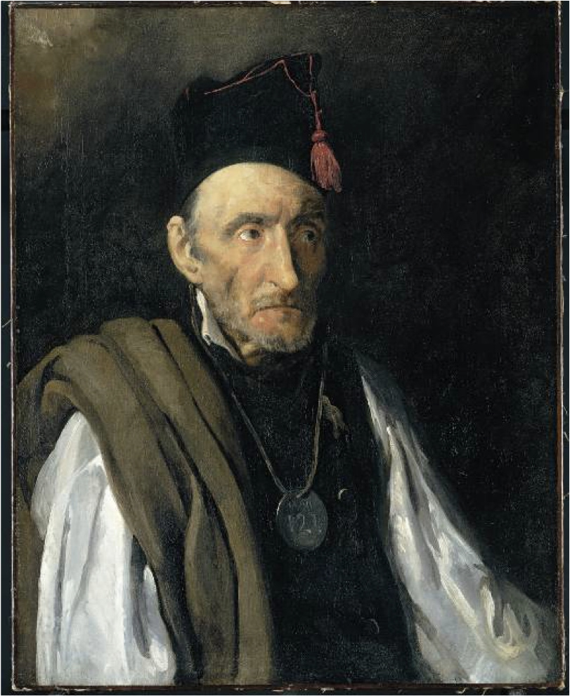 Théodore Géricault, Man with Delusions of Military Command, 19th century Oil on canvas, 31.8 x 25.5 in Museum Oskar Reinhart am Stadtgarten, Winterthur, Switzerland