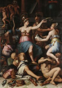 Giorgio Vasari, Allegory of Justice and Truth, 1543 Oil on panel, 11.5 ft x 99.2 in Museo di Capodimonte, Naples