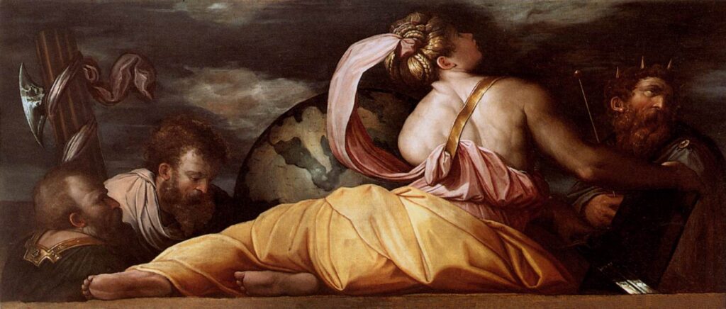 Giorgio Vasari, Justice, 1542 Oil on panel, 31.1 x 74 in) Gallerie dell'Accademia, Venice