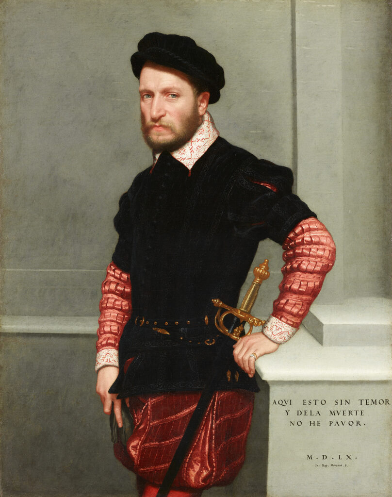 Giovanni Battista Moroni, Don Gabriel de la Cueva, Duke of Albuquerque, Spanish Governor of Milan, 1560 Oil on canvas, 45.2 x 35.7 in Gemäldegalerie, Berlin