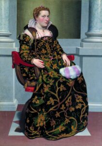 Giovanni Battista Moroni, Portrait of Isotta Brembati Grumelli, 1552 Oil on canvas, 62.9 x 45.2 in Palazzo Moroni, Bergamo, Italy
