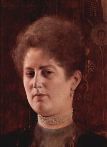 Gustav Klimt, Portrait of a Lady, 1894 Oil on canvas, 11.8 x 9 in Vienna Museum