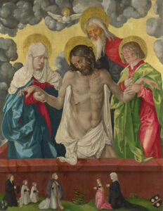 Hans Baldung,The Trinity and Mystic Pietà, 1512 Oil on oak panel, 44.2 x 35 in National Gallery, London