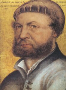 Hans Holbein the Younger, Self-Portrait, between circa 1542 and circa 1543 Pastel on paper, 12.5 x 10.2 in Uffizi Gallery, Florence