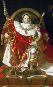 Jean-Auguste-Dominique Ingres, Napoleon on his Imperial Throne, 1806 Oil on canvas, 101.9 x 63.7 in Musée de l'Armée, Paris