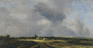 Jacob van Ruisdael, View of Naarden, 1647 Oil on panel, 13.7 x 26.3 in Thyssen-Bornemisza Museum, Madrid