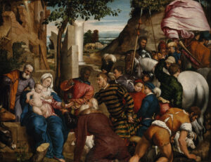 Jacopo Bassano, Adoration of the Magi, 1563–64 Oil on canvas, 36.33 x 46.25 in) Kunsthistorisches Museum, Vienna