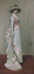 James Whistler, Nocturne in Pink and Gray, Portrait of Lady Meux, 1881 Oil on canvas, 76.2 x 36.6 in The Frick Collection, New York