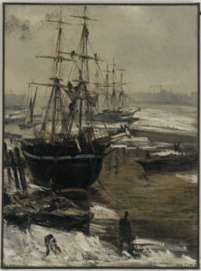James Whistler, The Thames in Ice, 1860 Oil on canvas, 29.3 21.7 in Freer Gallery of Art, Washington DC