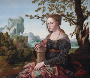 Jan van Scorel, Mary Magdalene, circa 1530 Oil on oak wood, 26.1 x 29.9 in Rijksmuseum, Amsterdam