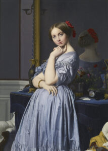 Jean-Auguste-Dominique Ingres, Portrait of Comtesse d'Haussonville, 1845 Oil on canvas, 51.8 x 36.2 in The Frick Collection, New York