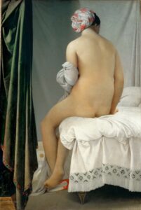 Jean-Auguste-Dominique Ingres, The Valpinçon Bather, 1808 Oil on canvas, 57 × 38.4 in Louvre, Paris