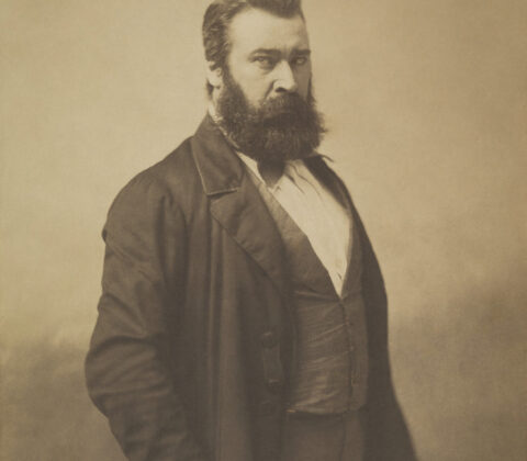 Nadar, Jean-François Millet, 1856–1858 Salted paper print from paper negative, image 10.6 × 8.4 in Metropolitan Museum of Art, New York
