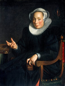 Portrait of Christina Wtewael van Halen, 1601 Oil on canvas, 3.90 x 2.98 in Centraal Museum, Utrecht, Netherlands