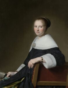 Johannes Cornelisz Verspronck, Portrait of Maria Strijp, 1652 Oil on panel, 38.1 x 29.5 in Rijksmuseum, Amsterdam