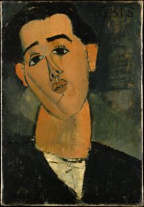 Juan_Gris_(1887–1927)_MET_DT2533 Amedeo Modigliani, Juan Gris, 1915 Oil on canvas, 21 5/8 x 15 in Metropolitan Museum of Art, New York