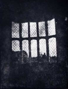 William Henry Fox Talbot, Window in the South Gallery of Lacock Abbey Made From the Oldest Photographic Negative in Existence, August 1835
