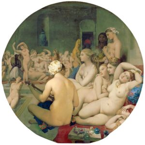Jean-Auguste-Dominique Ingres, The Turkish bath, 1862 Oil on canvas, 42.5 × 43.3 in Louvre Museum, Paris