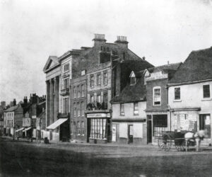 William Henry Fox Talbot, London Street, Reading, c. 1845 Modern positive from Talbot's original calotype negative