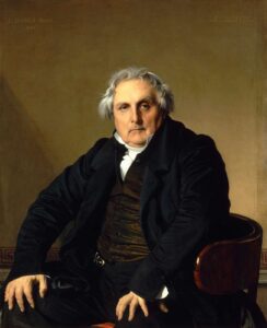 Jean-Auguste-Dominique Ingres, Portrait of Monsieur Bertin, 1832 Oil on canvas, 45.6 x 37.4 in Louvre Museum, Paris