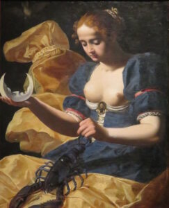 Abraham Janssens, The Moon: an Allegory of Fickleness, circa 1617 Oil on canvas, 50.1 x 41.4 in Statens Museum for Kunst, Copenhagen