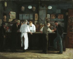 John Sloan, McSorley's Bar, 1912 Oil on canvas, 26 x 32 in Detroit Institute of Arts