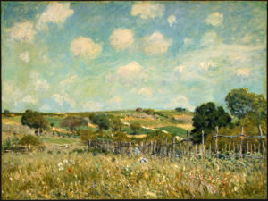 Alfred Sisley, Meadow, 1875 Oil on canvas, 21.6 x 28.7 in National Gallery of Art, Washington DC