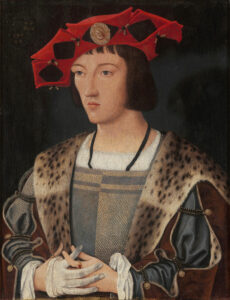 Jan Mostaert, Portrait of a Man Putting On a Glove, circa 1520 Oil on panel, 16.1 x 12.6 in Czartoryski Museum, Kraków, Poland