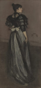 James Whistler, Mother of Pearl and Silver: The Andalusian, 1888(?)–1900 Oil on canvas, 75.3 x 35.3 in National Gallery of Art, Washington, D.C.