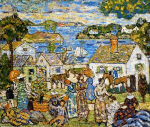 Maurice Brazil Prendergast, New England Harbor, between circa 1919 and circa 1923 Oil on canvas, 24 x 28 in Cincinnati Art Museum
