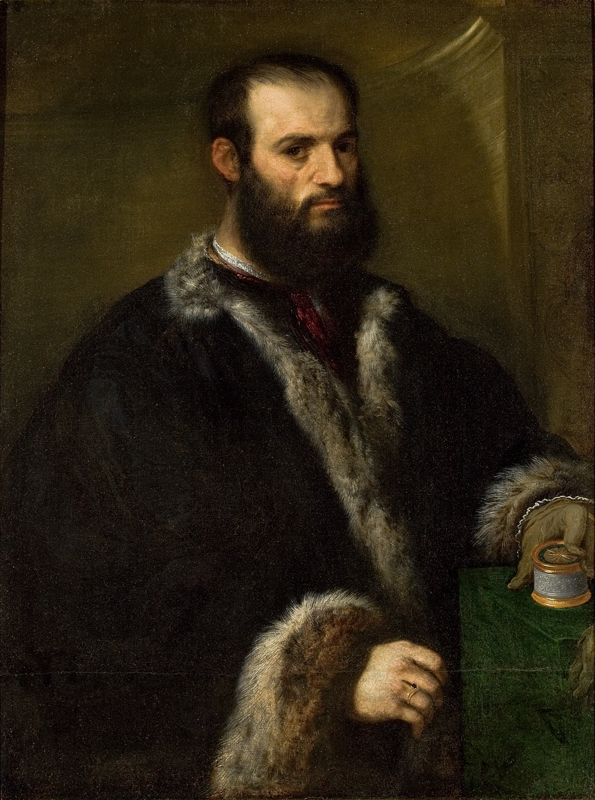 Paris Bordone, Portrait of Alvise Contarini (?), between 1525 and 1550 Oil on canvas, 37 x 27.5 in São Paulo Museum of Art