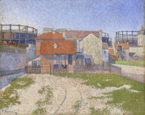 Paul Signac, Gasometers at Clichy, 1886 Oil on canvas, 25.59 x 31.88 in National Gallery of Victoria, Australia