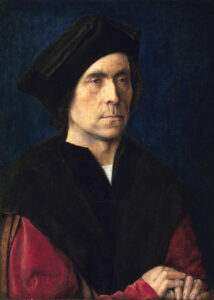 Michel Sittow, Portrait of a Man, 1510 Oil on panel, 14 x 10 in Mauritshuis, The Hague