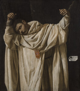 Francisco de Zurbarán, The Martyrdom of Saint Serapion, 1628 Oil on canvas, 47.2 × 40.5 in Wadsworth Atheneum, Hartford, Connecticut