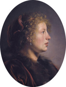 Study_of_a_young_woman_in_profile,_by_Salomon_de_Bray_(1597-1664) Salomon de Bray, Study of a Young Woman in Profile, 1636 Oil on panel, 10.5 x 8 in Museum of Fine Arts, Boston