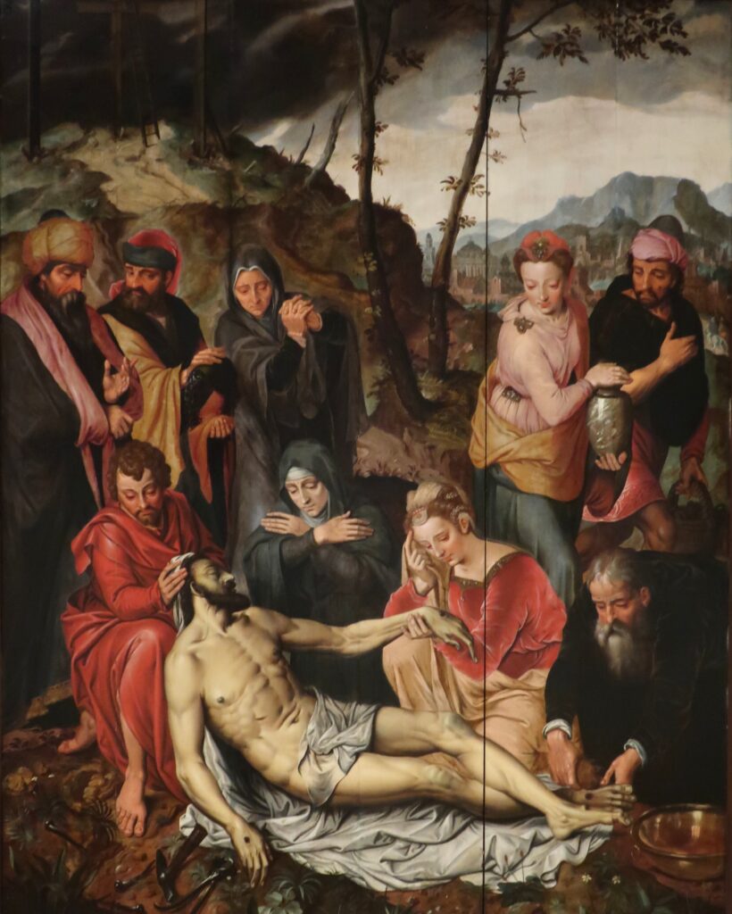 Pieter Pourbus, The Lamentation of Christ Oil on canvas, 84.6 × 65.4 in Schorr Collection, on long-term loan to the Tel Aviv Museum of Art