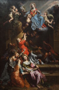 Theodoor van Loon, Assumption of Mary Oil on canvas, 11.6 ft x 93.3 in Royal Museums of Fine Arts of Belgium, Brussels