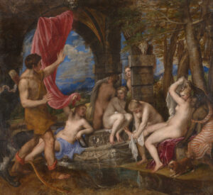 Titian, Diana and Actaeon, from 1556 until 1569 Oil on canvas, 72.6 x 79.6 in National Galleries of Scotland, Edinburgh
