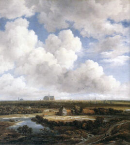 Jacob van Ruisdael, View of Haarlem with Bleaching Grounds, circa 1665 Oil on canvas, 24.4 x 21.7 in Kunsthaus Zürich