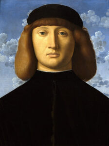 Vincenzo Catena, Portrait of a Young Man, circa 1510 Oil on panel, 12 x 9.2 in National Gallery, London