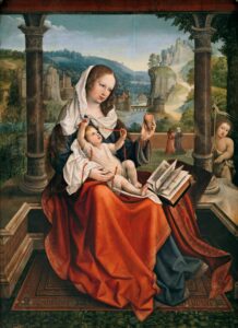Bernard van Orley, The Virgin and Child with the Infant Saint John the Baptist, c 1516 Oil on panel, 38.5 x 27.9 in Museo del Prado, Madrid
