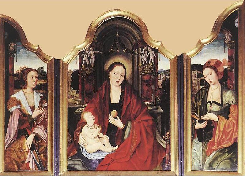 Ambrosius Benson, Virgin with the Pear, first half of the 16th century Oil on panel Segovia Cathedral