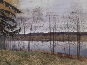 Isaac Levitan, Autumn, 1896 Watercolor on paper Tretyakov Gallery, Moscow, Russia