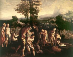 Jan van Scorel, The Baptism of Christ, c. 1530 Oil on panel,47.6 x 61.8 in Frans Halsmuseum, Haarlem