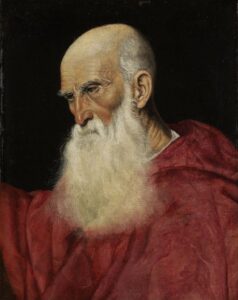 Jacopo Bassano, Portrait of a Cardinal, circa 1545 Oil on canvas, 22.8 in x 18.1 in Museum of Fine Arts, Budapest