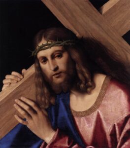 Vincenzo Catena, Christ Carrying the Cross, 1520s Oil on panel, 18.5 x 15 in Liechtenstein Museum, Vienna