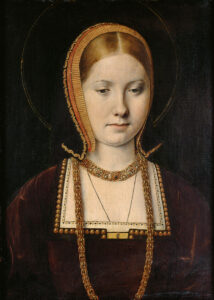 Michel Sittow, Mary Tudor or Catherine of Aragon, circa 1514 Oil on panel, 11.2 x 8.2 in Kunsthistorisches Museum, Vienna