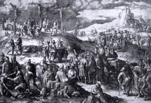 Lucas van Leyden, Crucifixion, 1517 Engraving, 11.1 x 16.3 in Rijksmuseum, Amsterdam