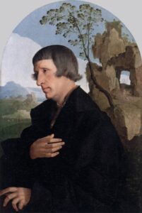 Jan van Scorel, Portrait of a Man, 1525-30 Oil on panel, 26 x 17.3 in Staatliche Museen, Berlin