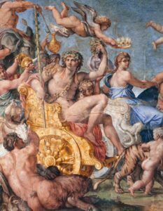 Annibale Carracci, Triumph of Bacchus and Ariadne (detail), 1595-1605 Fresco Galleria Farnese, Palazzo Farnese, Rome